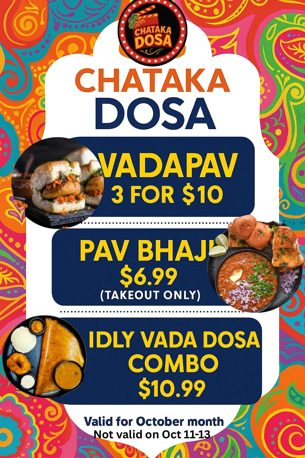 chataka Dosa Special Offer - Order Online